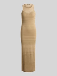 Figurbetontes Maxikleid aus Viskose-Leinen-Mix von Lauren Ralph Lauren Beige - 12