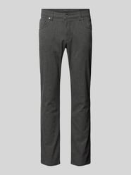 Regular fit stoffen broek in 5-pocketmodel, model 'Cordoba' van bugatti Grijs / zwart - 23