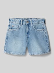 Szorty w kroju regular fit z naszywką z logo od Garcia - 10