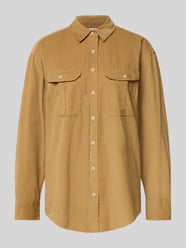 Relaxed fit overhemdblouse van een mix van katoen en lyocell van Marc O'Polo - 7