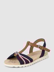 Sandalen met labeldetail van Tom Tailor Blauw - 36