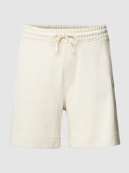 Sweatshorts mit Logo-Stitching Modell 'SEWALK' von BOSS Orange Beige - 41