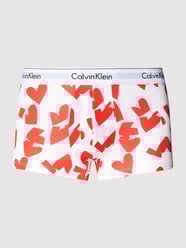 Trunks mit Allover-Muster von Calvin Klein Underwear Rot - 11