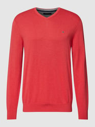 Sweatshirt mit V-Ausschnitt von Christian Berg Men Orange - 12