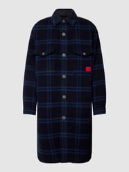 Mantel mit Tartan-Karo Modell 'Micha' von HUGO Blau - 48