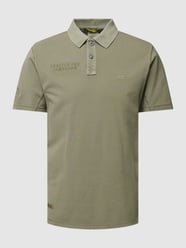Poloshirt mit Logo-Stitching von camel active Grün - 46