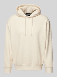 Hoodie mit Strukturmuster von Emporio Armani - 40