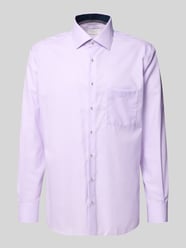 Regular fit zakelijk overhemd van katoen met kentkraag van ETERNA - 45