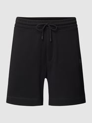 Sweatshorts mit Logo-Stitching Modell 'SEWALK' von BOSS Orange Schwarz - 46