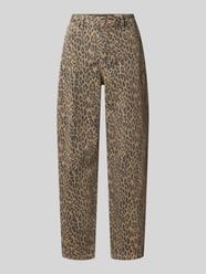Barrel Jeans mit Animal-Print von s.Oliver RED LABEL - 25