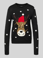Regular fit kersttrui met paillettenmotief, model 'TINSEL' van Vero Moda - 11