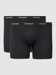 PLUS SIZE boxershort met elastische band met logo in een set van 2 stuks van Ceceba Plus Grijs / zwart - 29