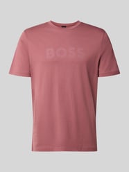 Regular Fit T-Shirt aus reiner Baumwolle Modell 'Te_Logo' von BOSS Orange Bordeaux - 25