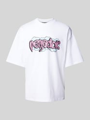 Oversized T-Shirt mit Label-Print Modell 'BREEN' von Pegador Weiß - 40