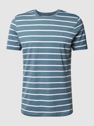 T-shirt met streepmotief van Christian Berg Men Blauw / turquoise - 16