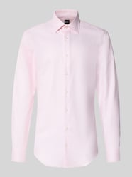 Slim Fit Businesshemd mit extra langem Arm Modell 'HANK' von BOSS Pink - 19