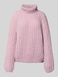 Sweter z golfem w kroju loose fit z dodatkiem wełny z alpaki od Smith and Soul - 40