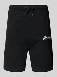 Slim fit sweatpants met labelprint, model 'GORDON' van Jack & Jones - 16