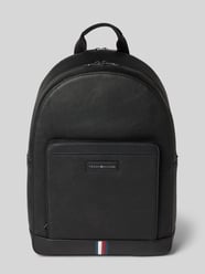 Rucksack mit Label-Patch Modell 'BUSINESS' von Tommy Hilfiger Schwarz - 35