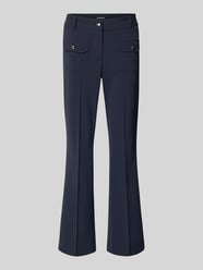 Flared fit stoffen broek met klepzakken model 'Farah' van CAMBIO - 15