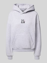 Oversized Hoodie mit Motiv-Stitching von Review - 9