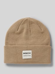 Beanie mit Label-Patch Modell 'Mojo' von MSCH Copenhagen Beige - 48