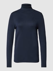 Rollkragenpullover aus Viskose-Mix in unifarbenem Design von Esprit Blau - 14