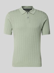 Slim Fit Poloshirt in Strick-Optik von Christian Berg Men - 2