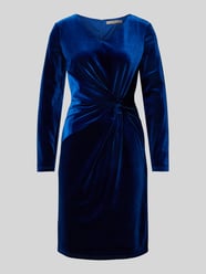 Knielanges Kleid mit Knoten-Detail von Christian Berg Woman Selection Blau - 7