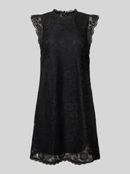 Regular Fit Spitzenkleid mit Muschelsaum Modell 'OLLINE' von Pieces - 4