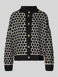 Strickjacke mit Stehkragen Modell 'Ve44raa' von ZABAIONE - 46