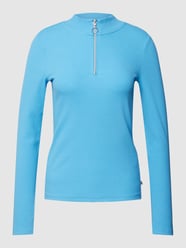 Longsleeve mit Reißverschluss von Tom Tailor Denim Blau / Türkis - 7