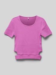 T-Shirt mit Feinripp Modell 'NESSA' von Only Pink - 36