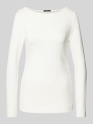 Longsleeve mit U-Boot-Ausschnitt von Zero Beige - 1