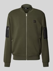 Sweatjack met opstaande kraag van Karl Lagerfeld Groen - 40