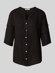 Regular Fit Leinenbluse mit 3/4-Arm von ZABAIONE - 2