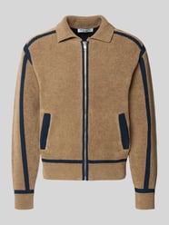 Regular Fit Strickjacke aus Baumwoll-Mix von Marc O'Polo Denim Beige - 13