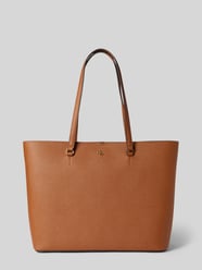 Tote Bag aus Rindsleder mit Label-Applikation Modell 'KARLY' von Lauren Ralph Lauren Braun - 40