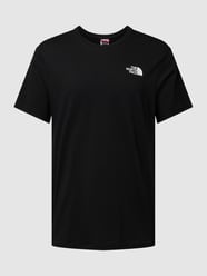 T-Shirt mit Label-Print von The North Face Schwarz - 25