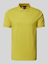 Poloshirt mit kurzer Knopfleiste von BOSS Orange Grün - 24