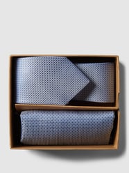 Krawatte und Einstecktuch im Set von Prince Bowtie Blau - 22