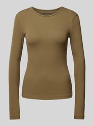 Essentials geribde longsleeve  van Review Groen - 20