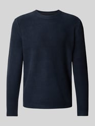 Sweter z dzianiny o kroju regular fit z mieszanki bawełny ekologicznej i przędzy szenilowej z gładką fakturą o splocie poprzecznym od Marc O'Polo - 18