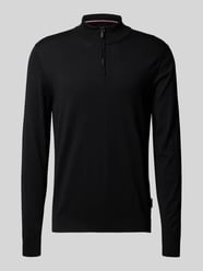 Gebreide pulllover met opstaande kraag en ritssluiting van HECHTER PARIS - 8