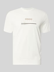 Slim fit t-shirt van 100% katoen met logoprint van Armani Exchange - 5