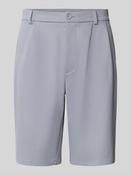 Szorty bermudy o kroju relaxed fit z mieszanki wiskozy model 'SH_UNION PLEAT' od BOSS Green - 16