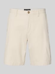 Slim Fit Shorts aus Baumwoll-Mix Modell 'SALO' von Marc O'Polo Beige - 28