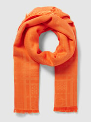 Schal mit Allover-Muster Modell 'WOVEN' von Codello Orange - 14