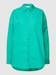 Bluzka koszulowa o kroju oversized z bawełny od Christian Berg Woman Zielony - 13