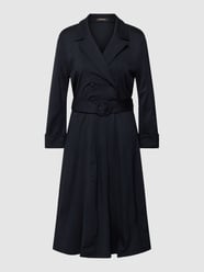 Knielange jurk met stoffen riem van More & More Blauw - 31